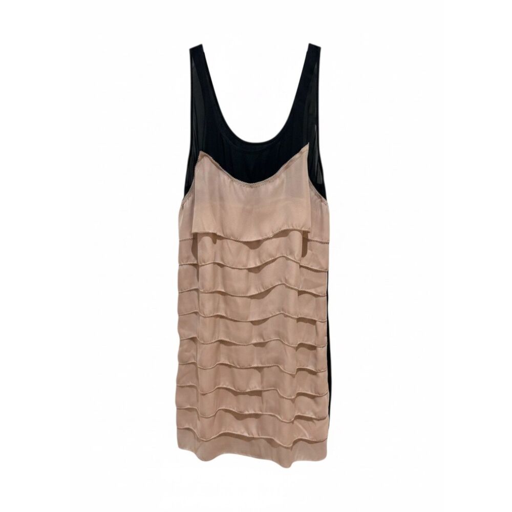 BB Dakota Pink/Lavender Ruffled sleeveless dress